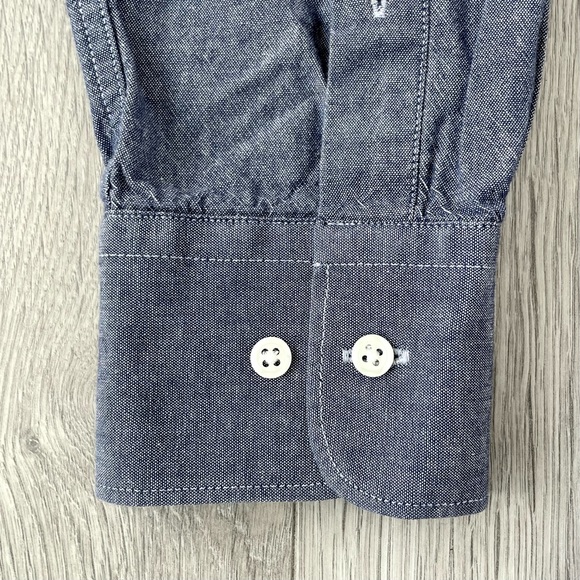 Emile Lafaurie Paris Slim Chambray Shirt - Picture 5 of 8